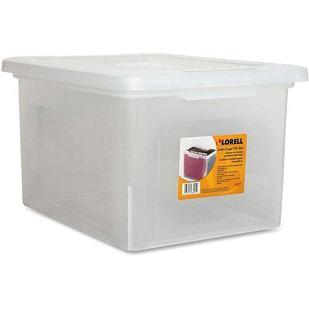 ClearStack 14" Clear Plastic Letter/Legal File Storage Box