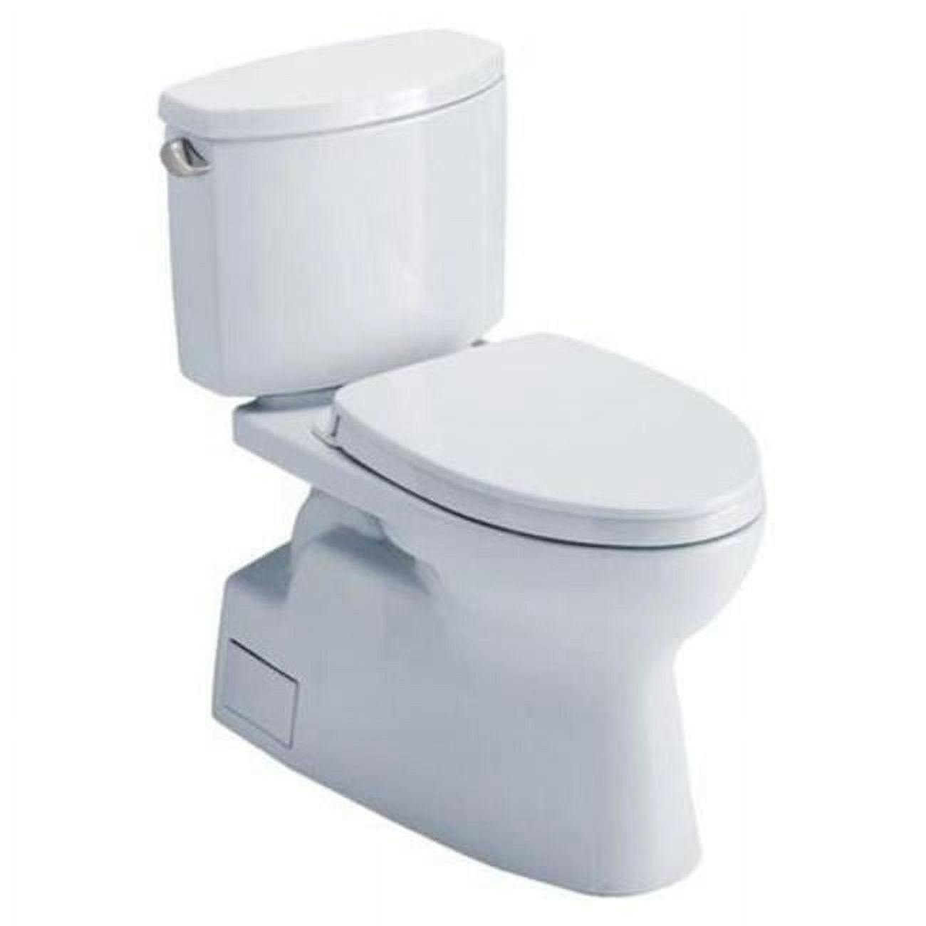Elongated Bone Two-Piece High-Efficiency Toilet with Skirted Design