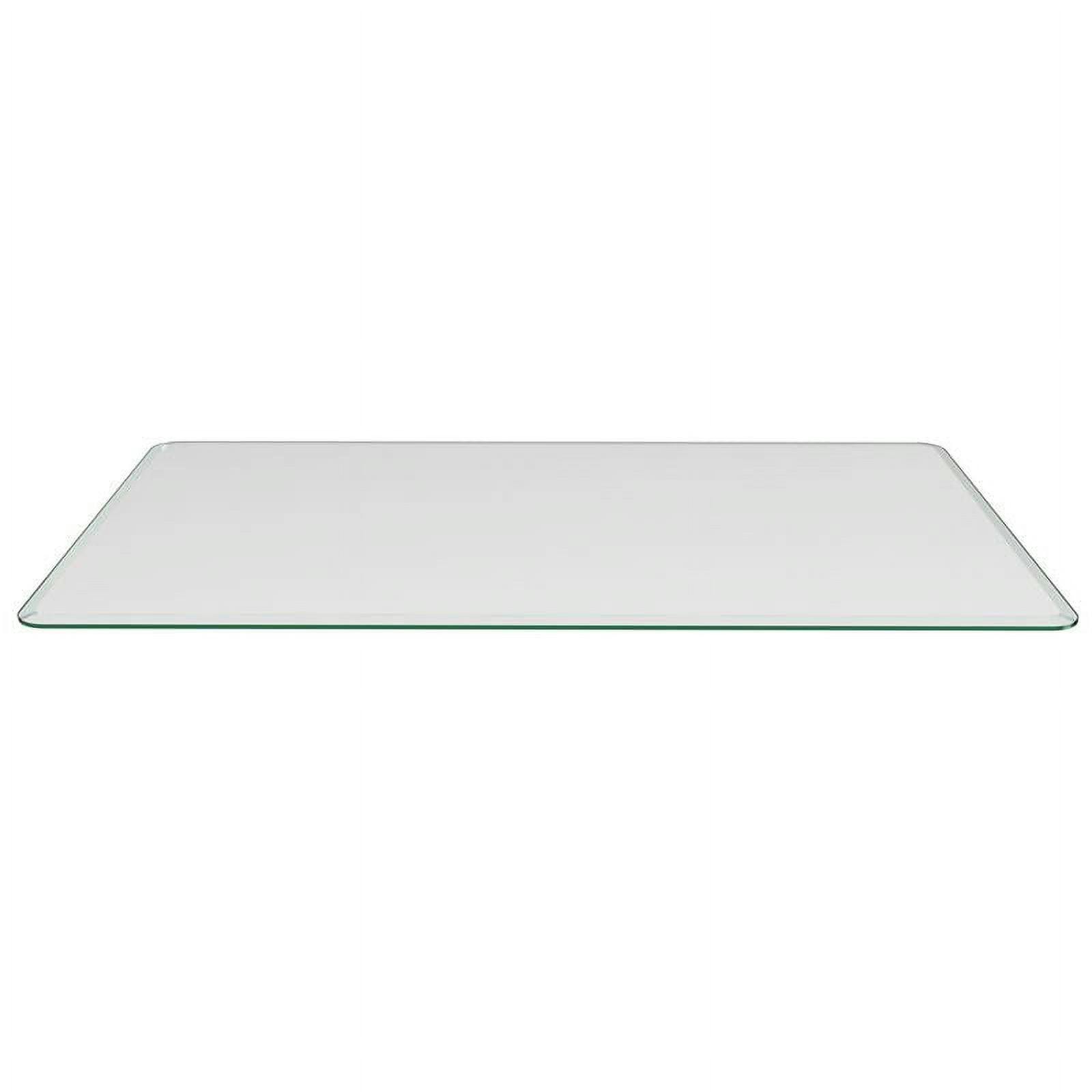 Milan 16"x52" Rectangular Clear Tempered Glass Coffee Table