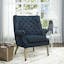 Azure Spot 34.5" Manufactured Wood Tufted Accent Chair