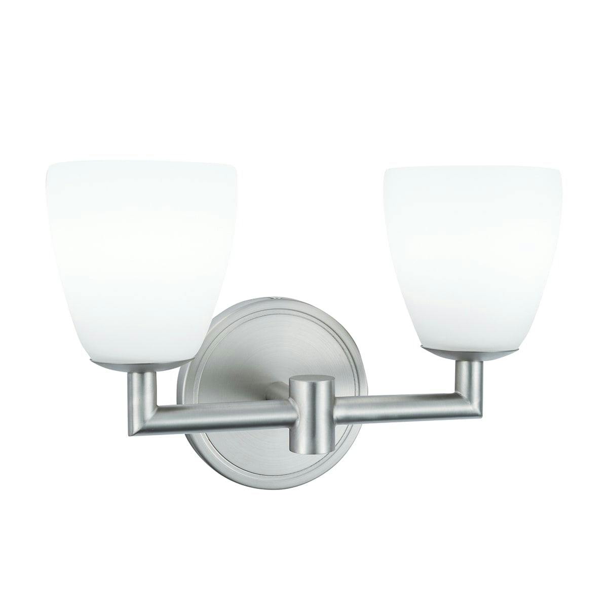 Chancellor Brushed Nickel Dimmable LED Wall Sconce with Matte Opal Glass