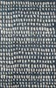 Handmade Geometric Tufted Blue Wool Area Rug 8' x 10'