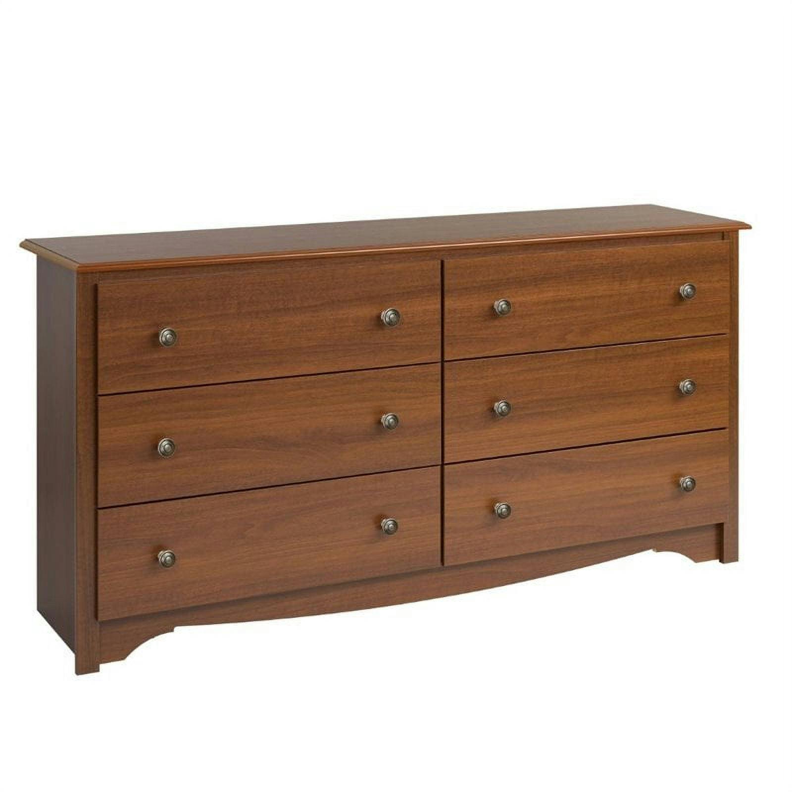 Cherry Monterey 68" Double Dresser with Scalloped Apron