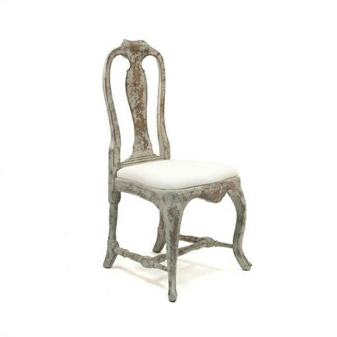 Provence Gray Linen Tufted Upholstered Side Chair