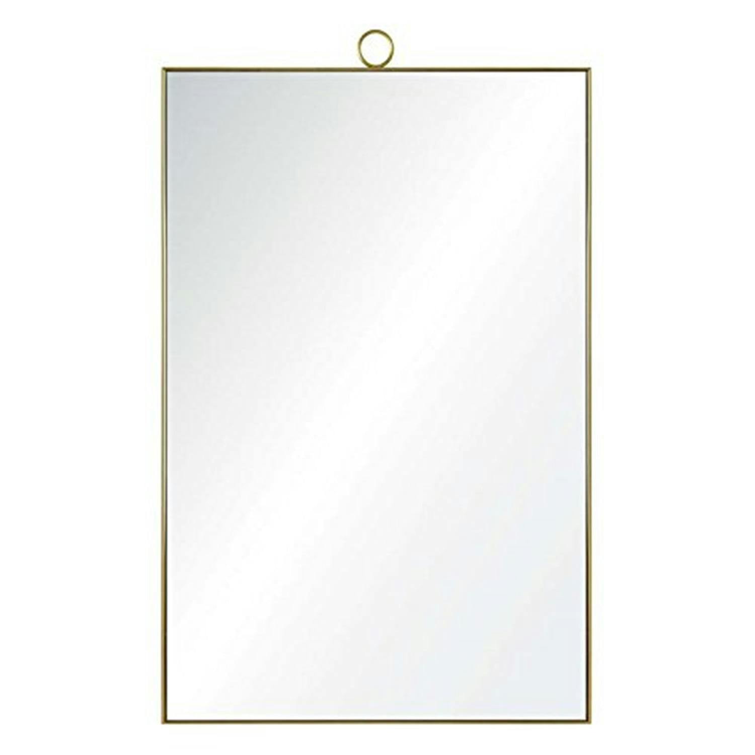 Elegant Brass Loop 38"x24" Modern Vanity Wall Mirror