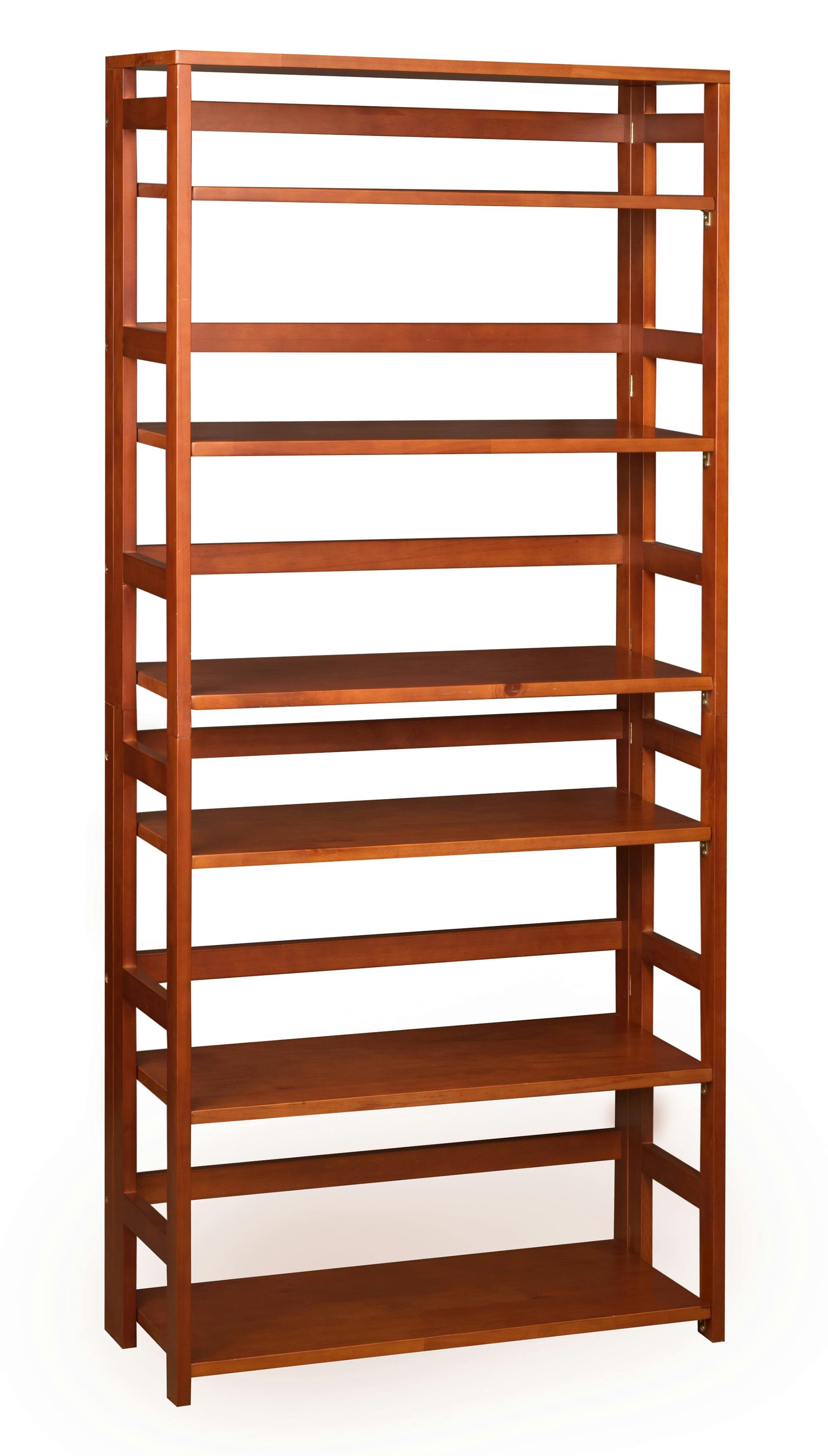 Flip Flop Cherry 67" High Stackable Wooden Bookcase