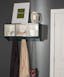 Ash Grey and White Transitional Wooden Wall Shelf with Storage
