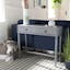 Aliyah Distressed Grey 40" Wood Console Table with Storage