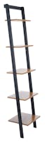 Allaire 5-Tier Natural/Charcoal Wood Ladder Etagere