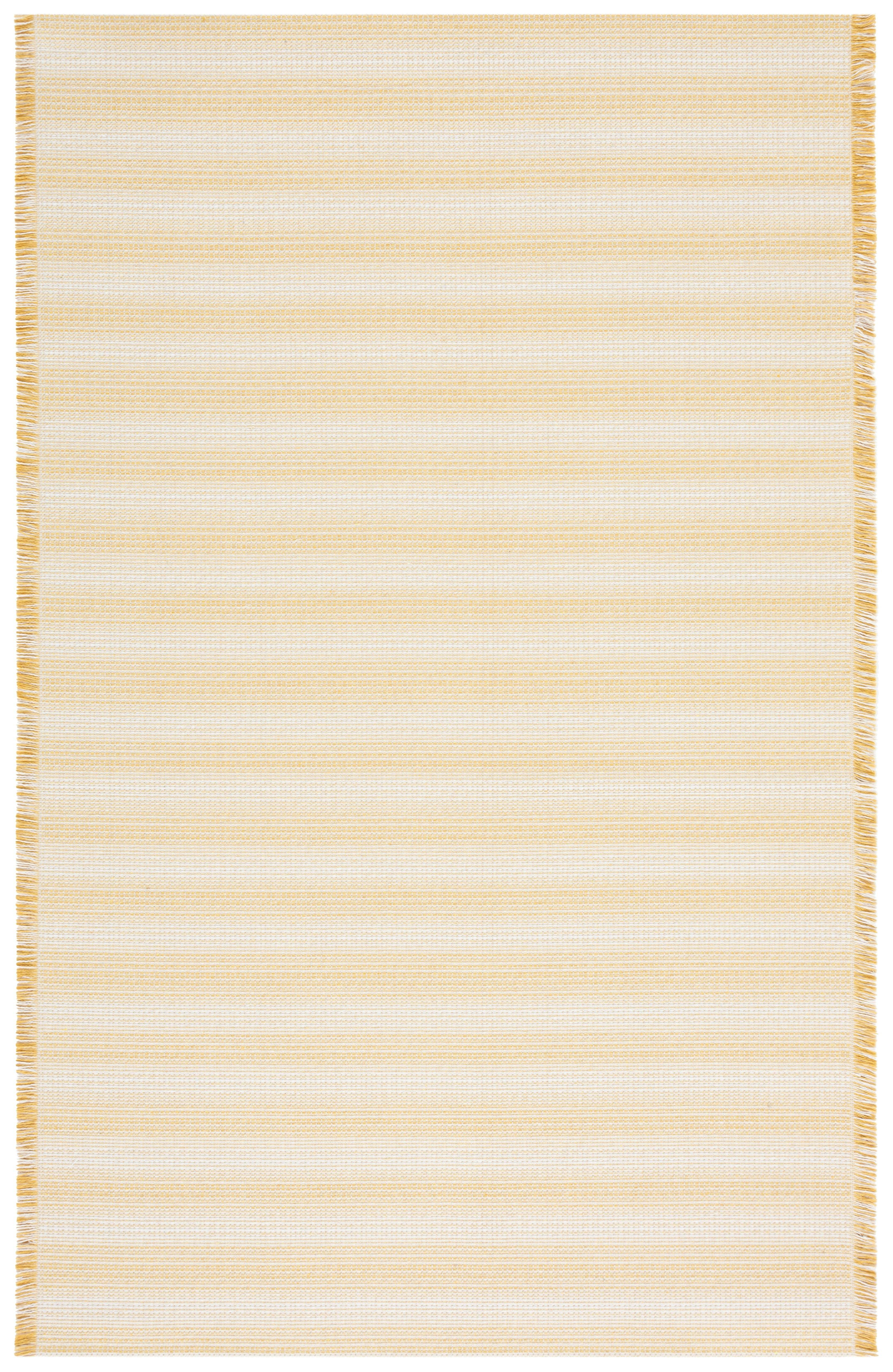 Ivory Gold Nomadic Stripe 8' x 10' Synthetic Area Rug