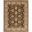Heritage Elegance Ivory and Brown Hand-tufted Wool Area Rug, 9'6" x 13'6"