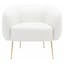 Alena Cream Gold Luxe Mid-Century Accent Chair