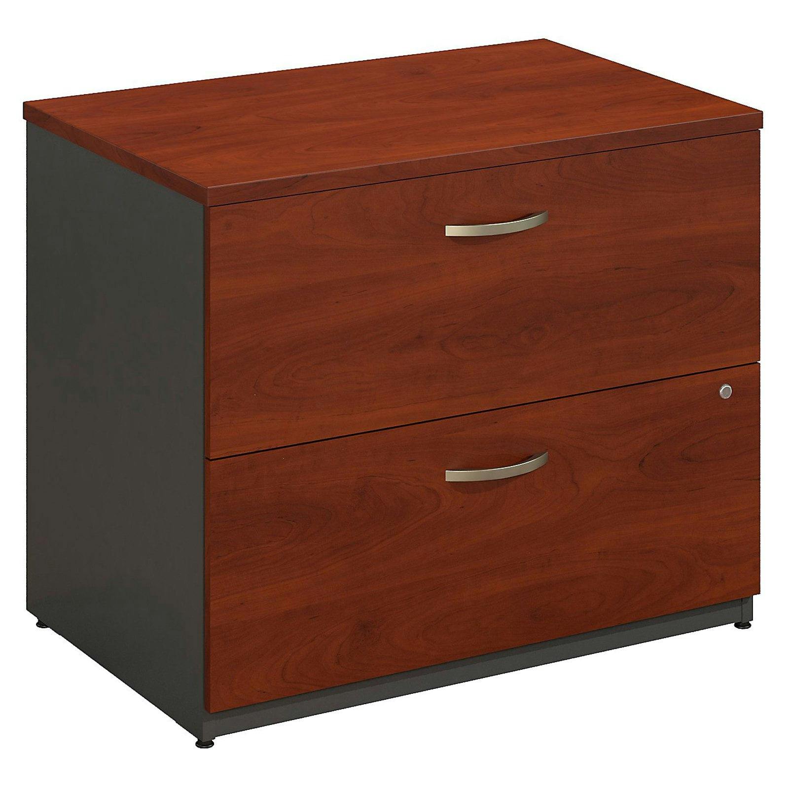 Hansen Cherry 36" Engineered Wood 2-Drawer Lateral File Cabinet