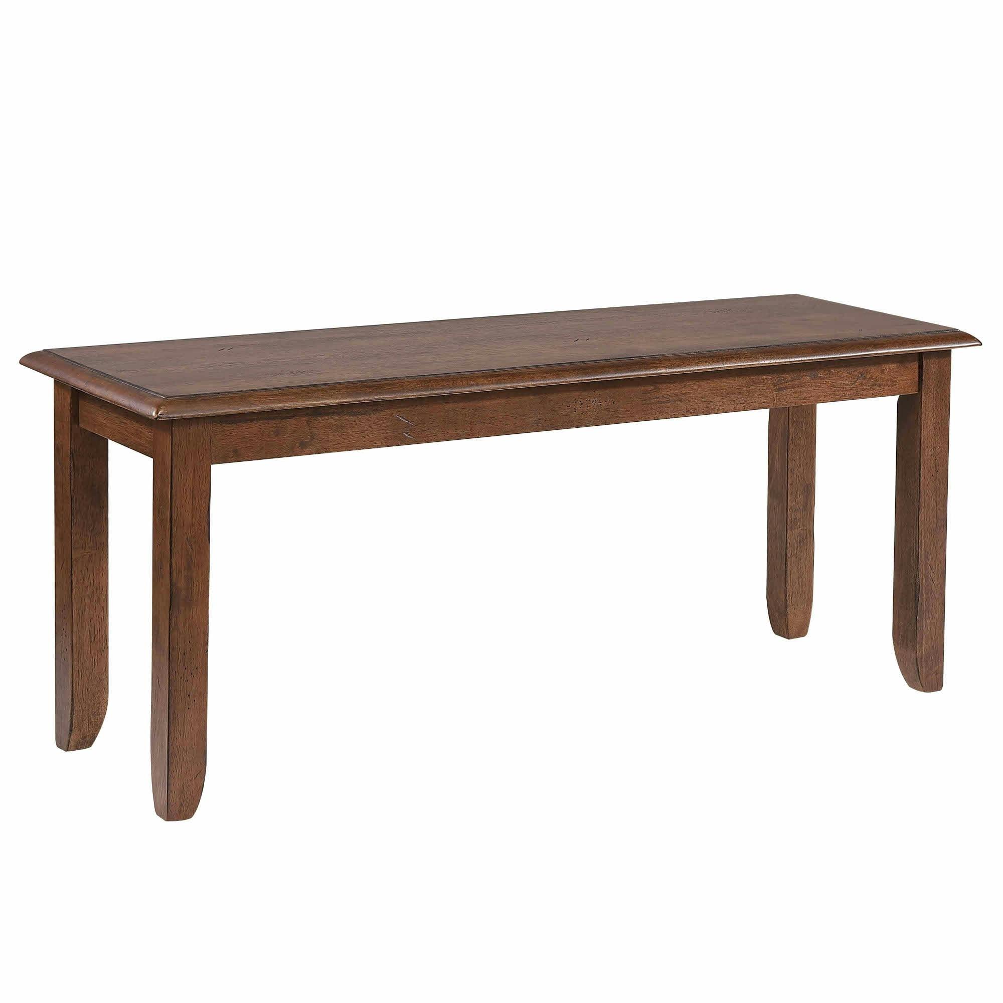 Amish Brown 42-inch Solid Wood Traditional Dining Bench