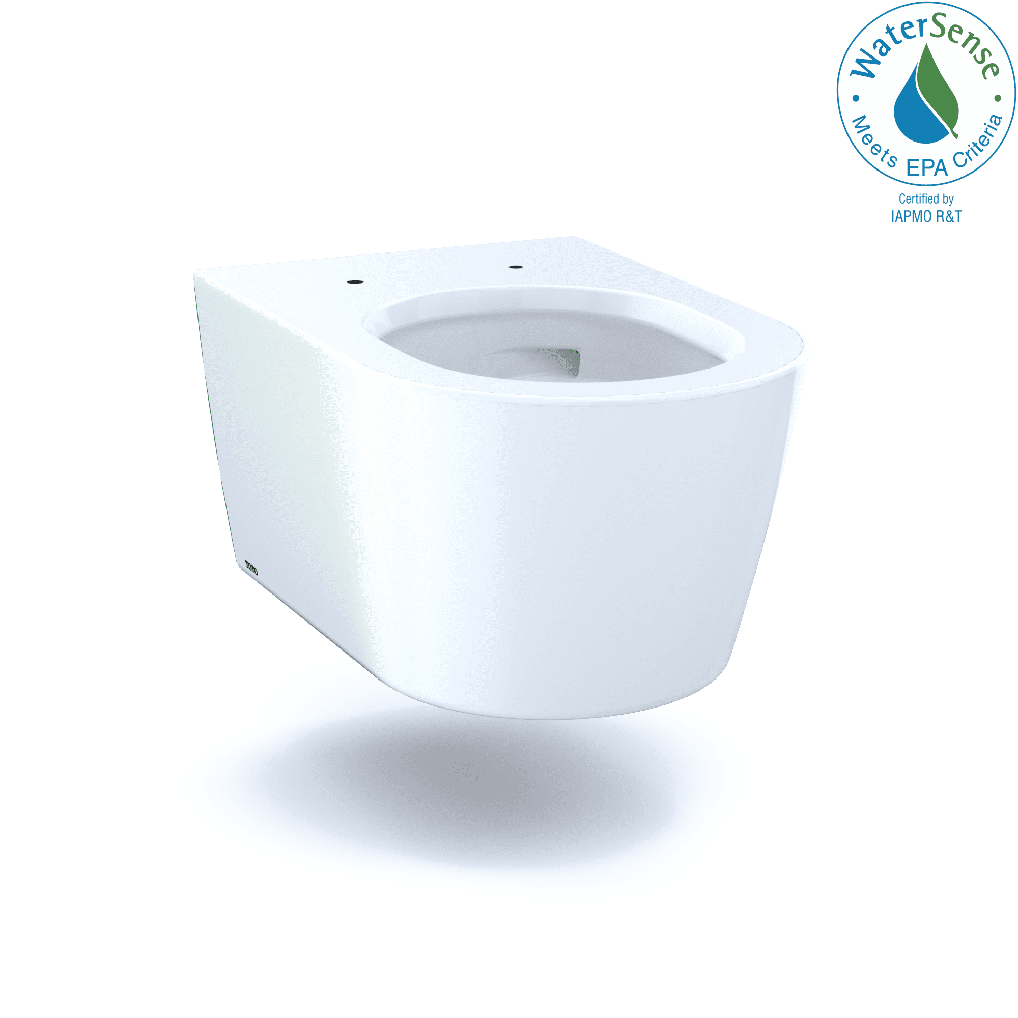 Modern Dual-Flush Elongated Wall-Hung Toilet in Cotton White