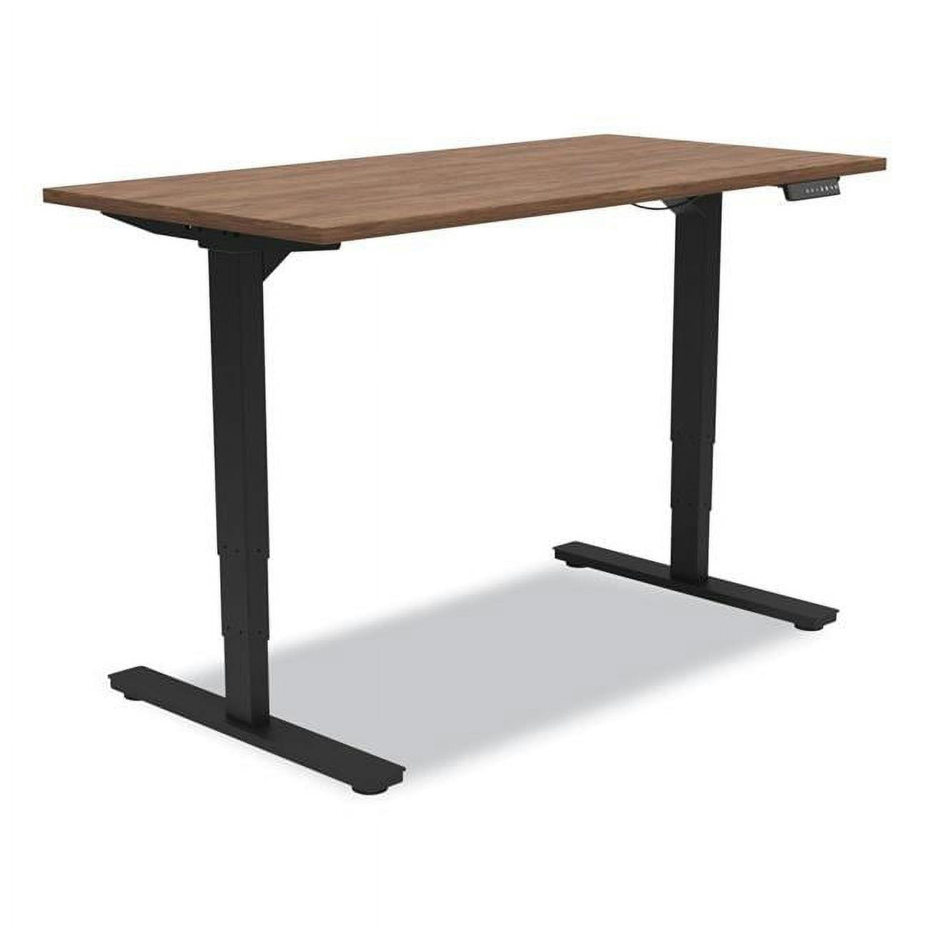 Espresso 55'' Adjustable Electric Sit-Stand Desk with Power Outlet