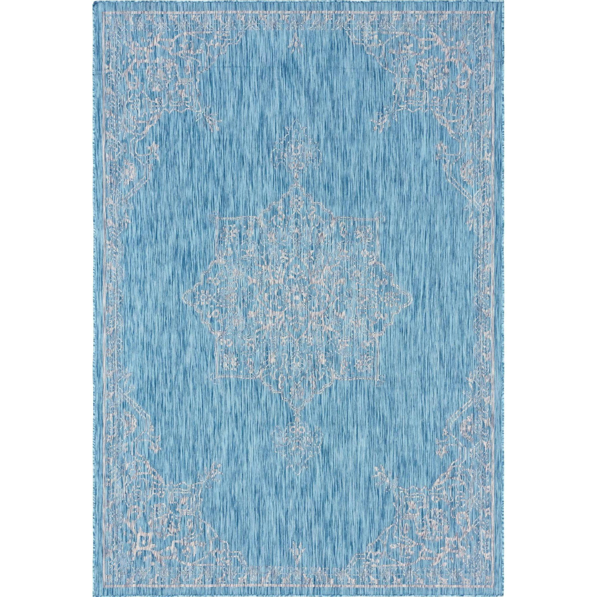 Aqua Bliss Easy-Care Synthetic 7' x 10' Outdoor Rug