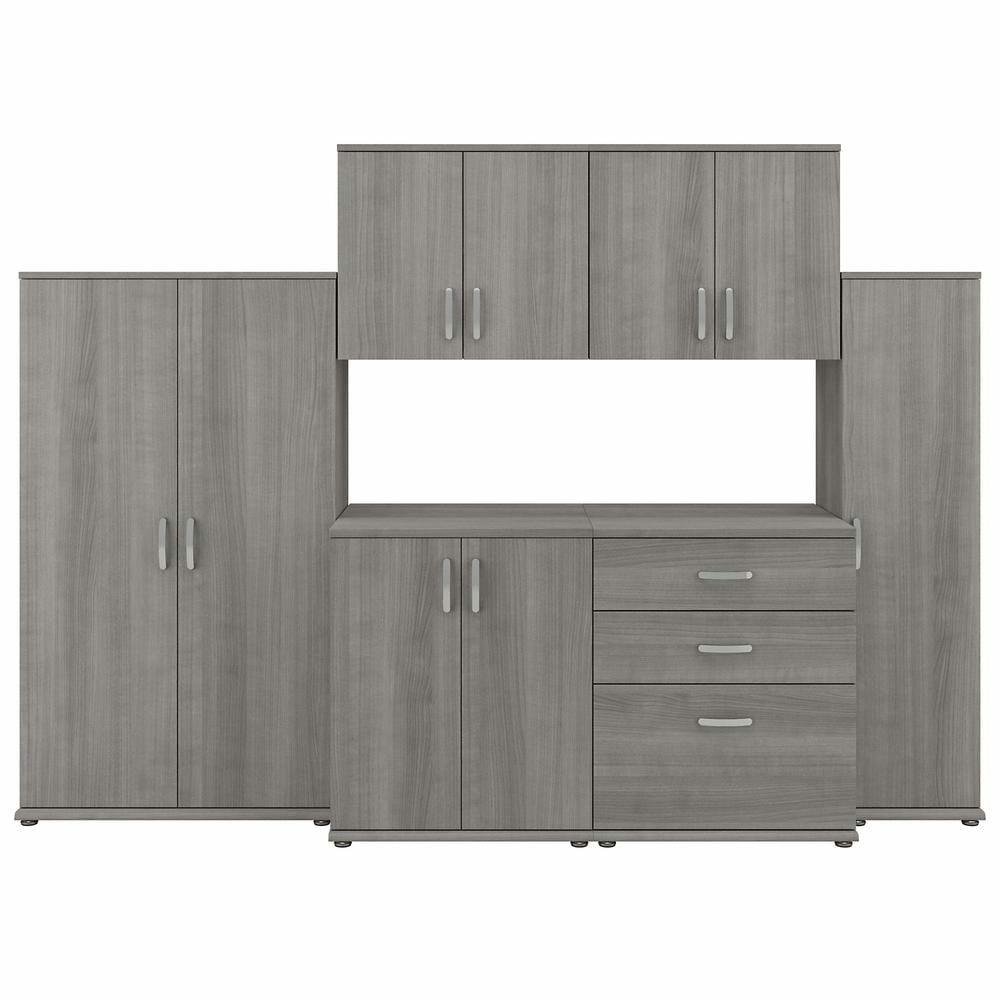 Platinum Gray Universal 6-Piece Modular Closet Organizer Set