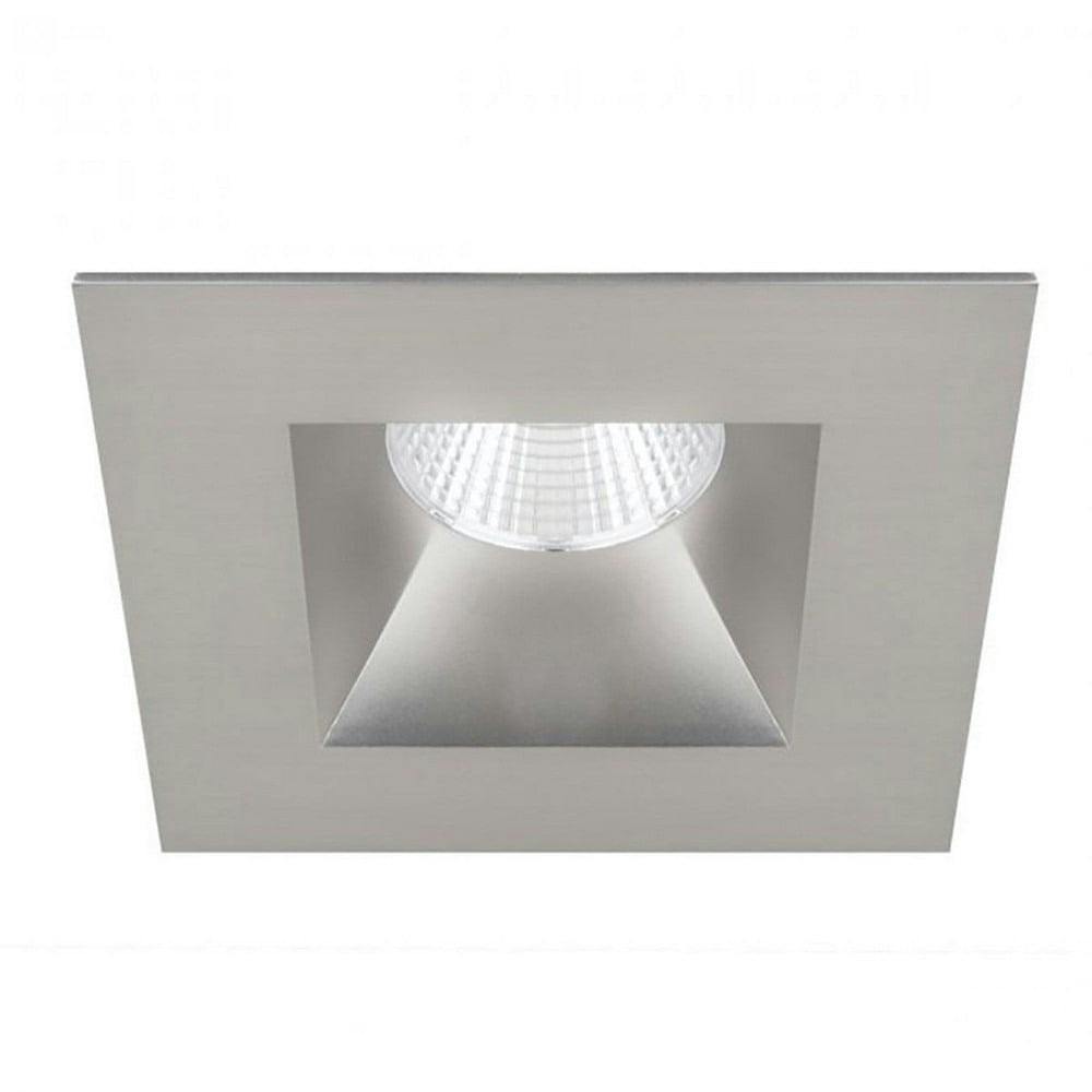Brushed Nickel 3.5'' Oculux LED Square Recessed Downlight