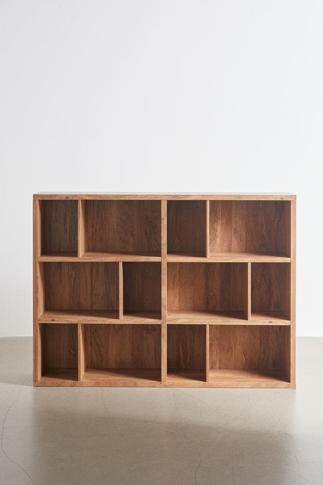 Sindoori Mango Modular Cubby Bookshelf with Varied Shelves