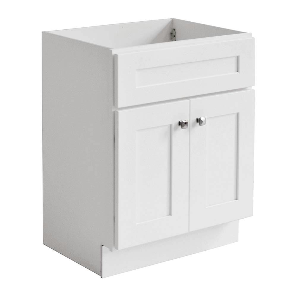 Brookings Modern White Maple 30" Bathroom Vanity Cabinet