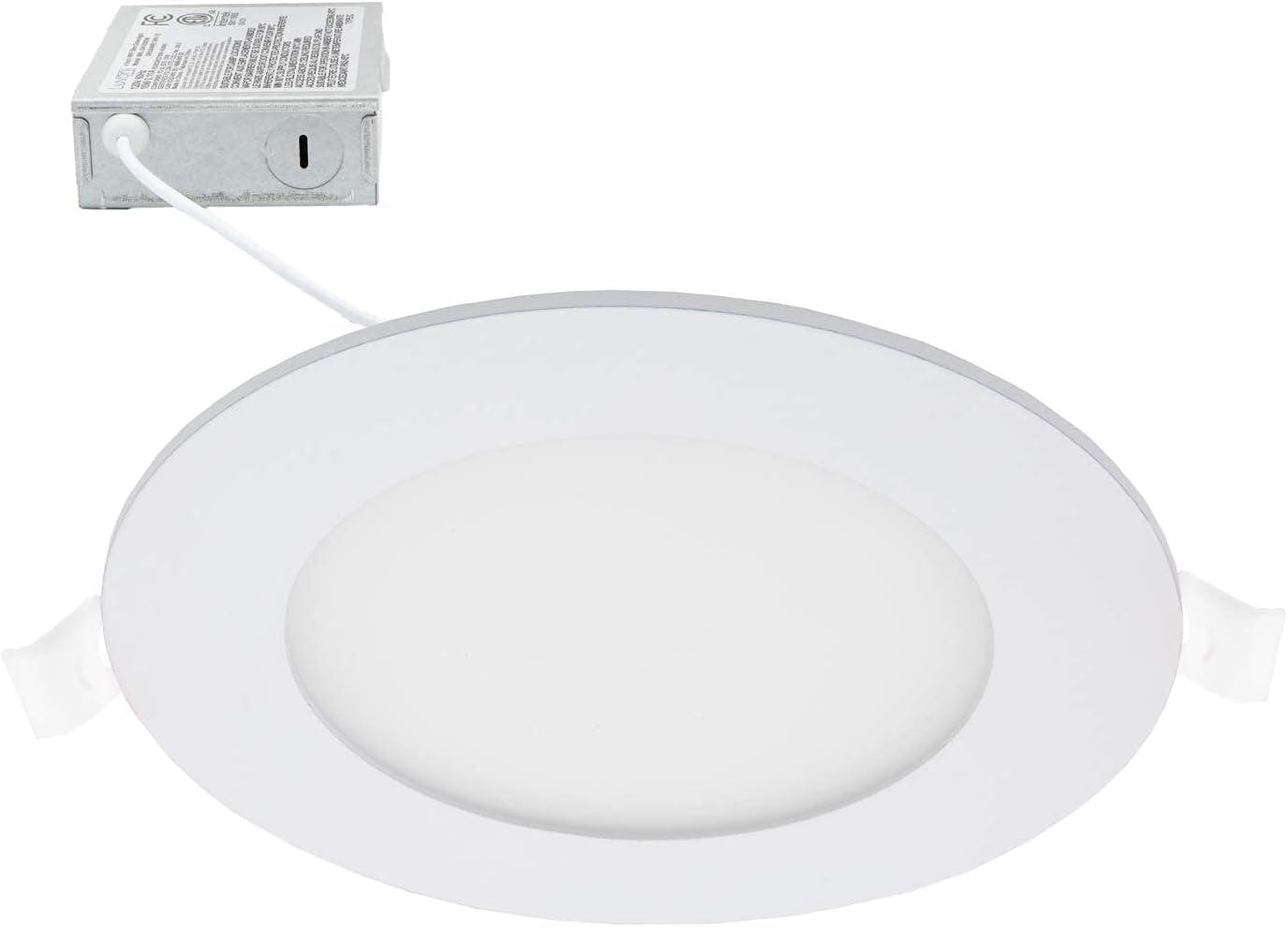 Luvoni 4" Smart Wi-Fi Tunable LED Downlight, 600 Lumens, White Aluminum