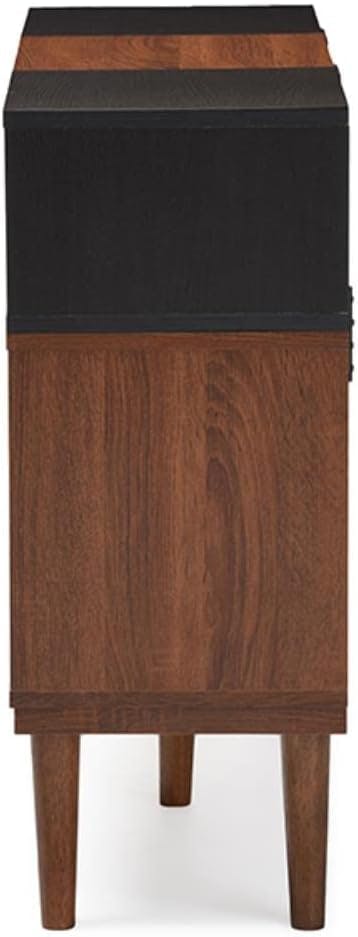 Anderson 40" Oak and Espresso Mid-Century Modern Sideboard