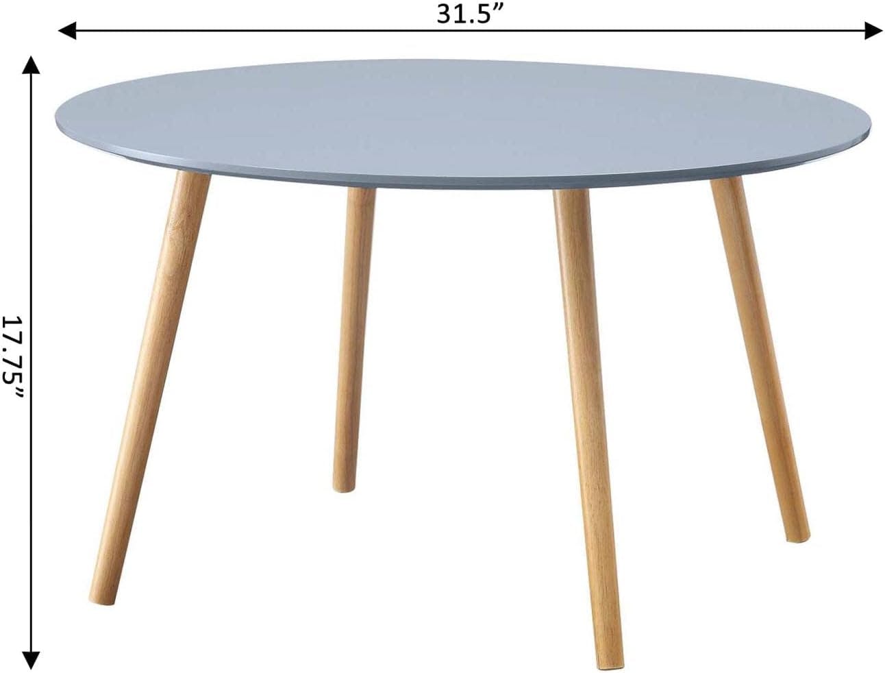 Oslo 32" Minimalist Mid-Century Round Wood Coffee Table