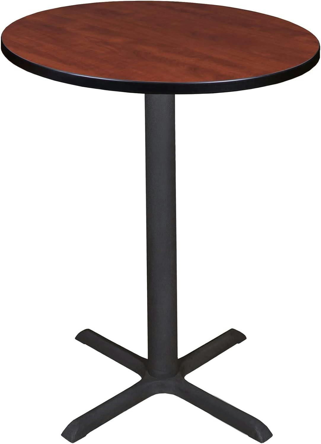 Carmine Cherry & Maple 42" Round Wood Cafe Table