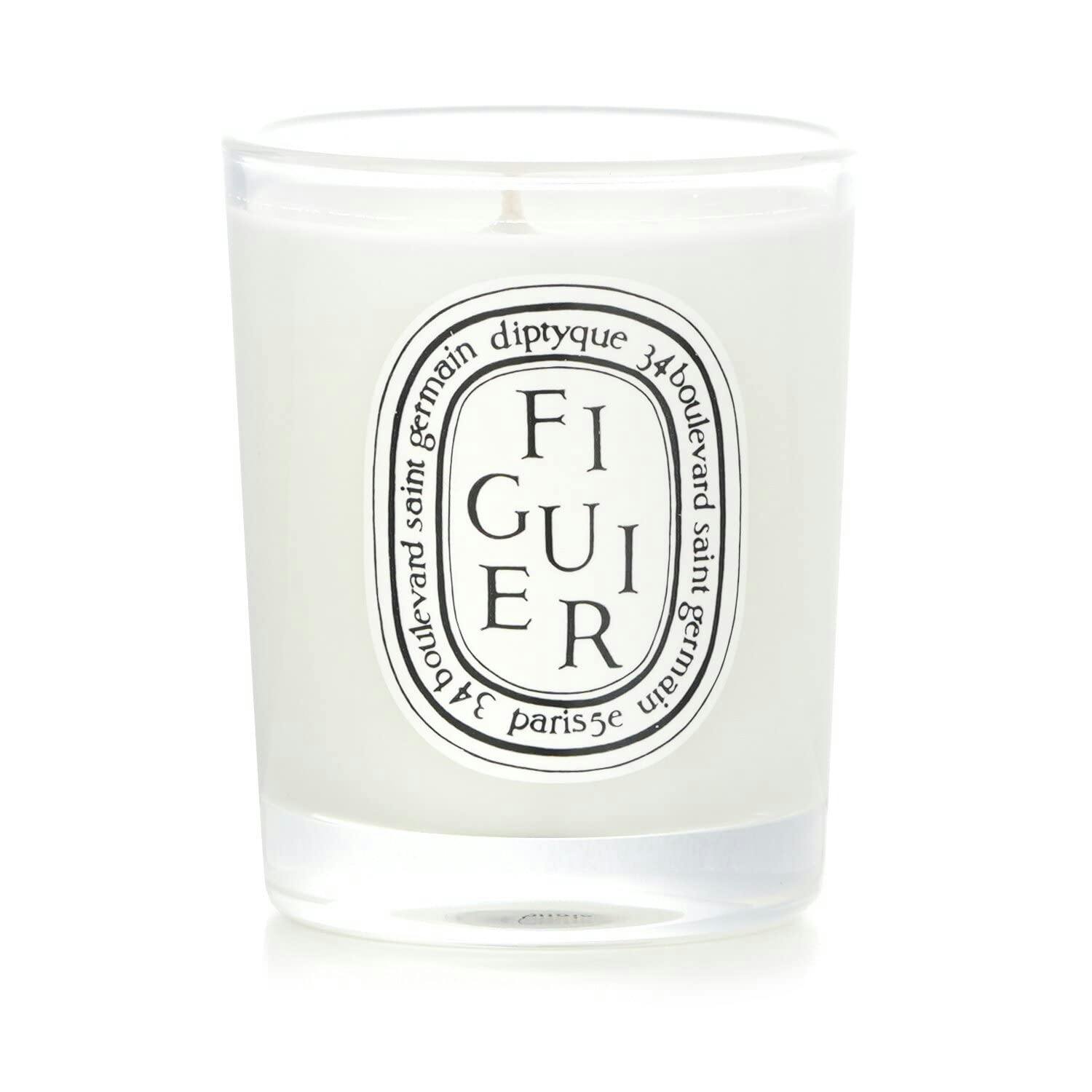 Soy Figuier Scented Candle in Green Glass, 8 oz