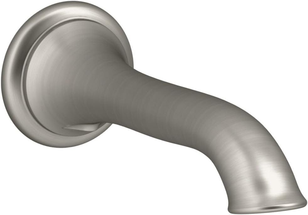 Artifacts Vibrant Brushed Nickel Wall-Mount Bath Spout
