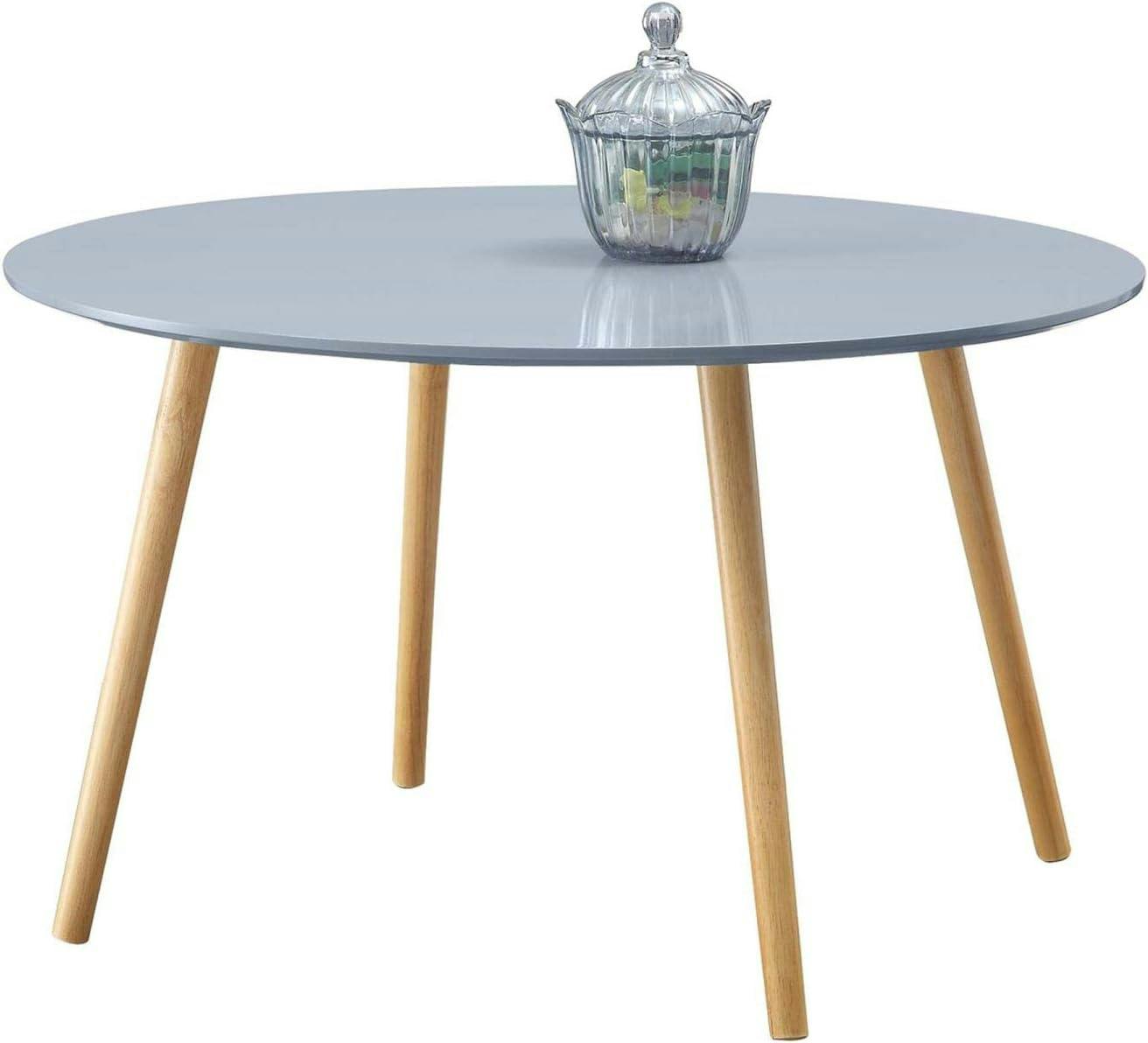 Oslo 32" Minimalist Mid-Century Round Wood Coffee Table