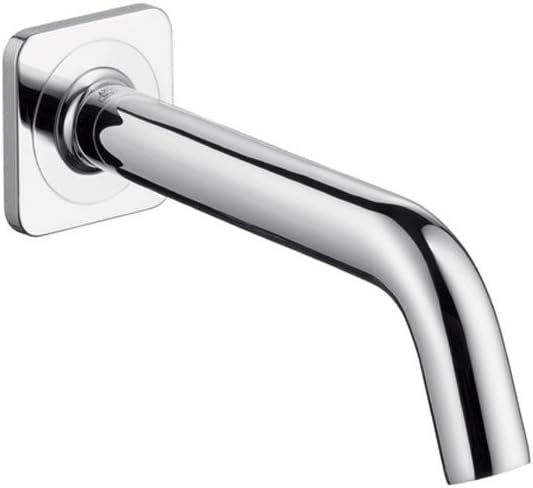 Modern Brushed Nickel Wall Mounted Tub Spout
