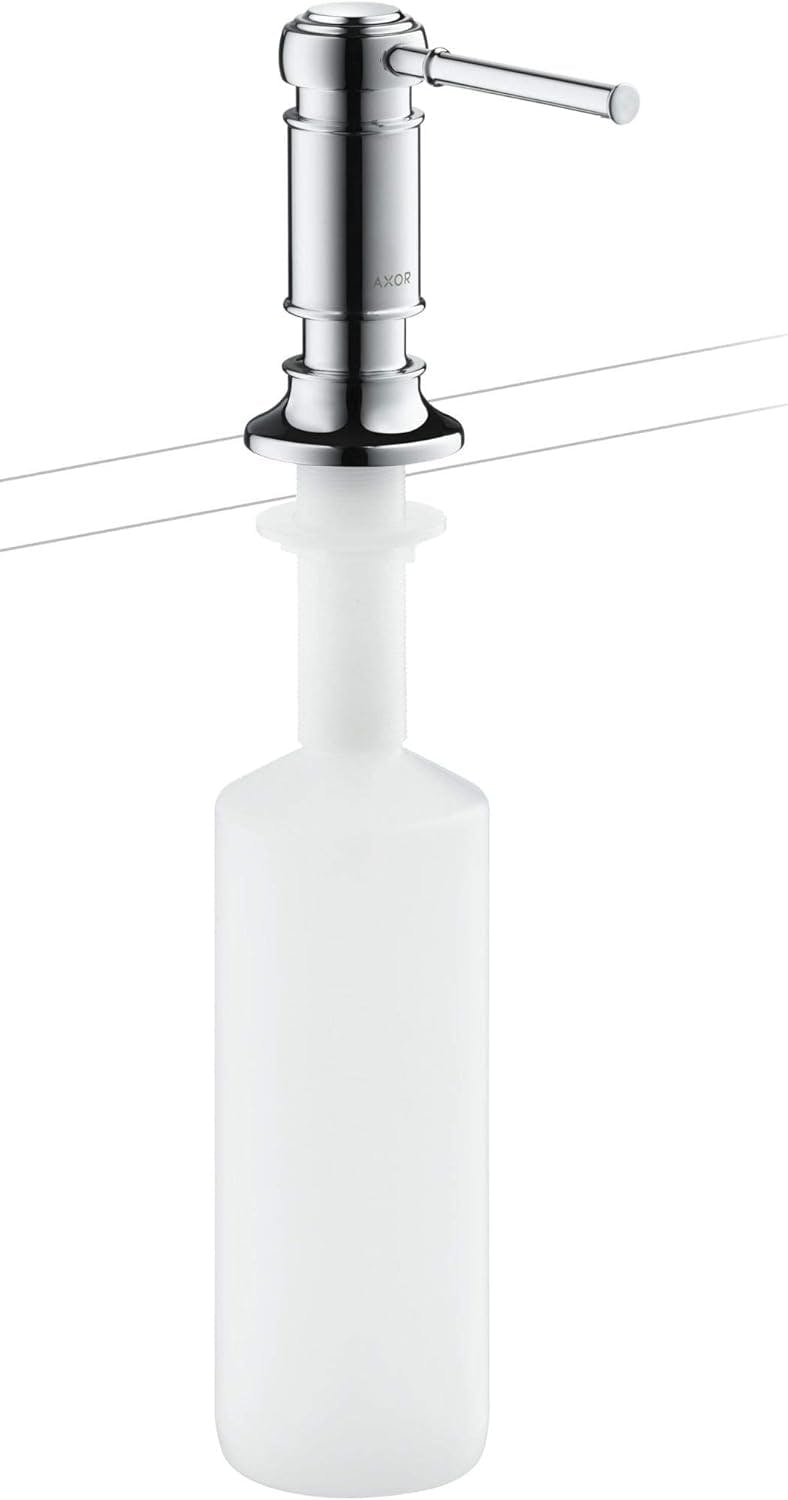 European Modern Steel Optik Soap Dispenser for Bath and Kitchen