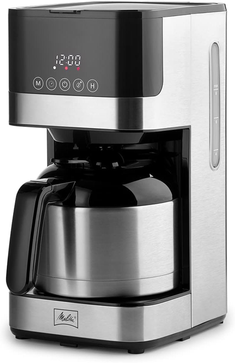 Sleek 8-Cup Stainless Steel Programmable Drip Coffee Maker with Thermal Carafe