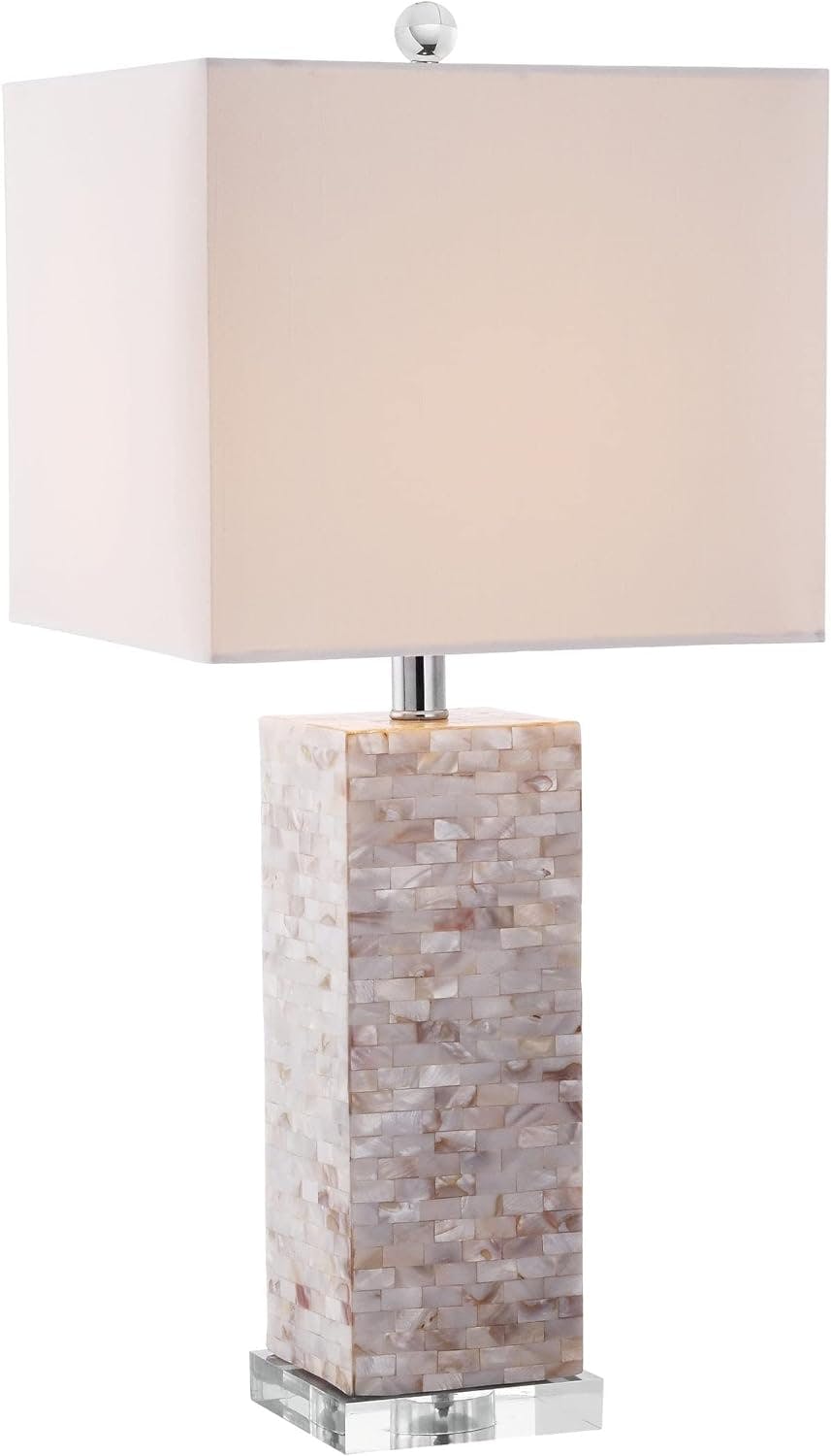Homer Coastal Shell 26-inch Cream Table Lamp