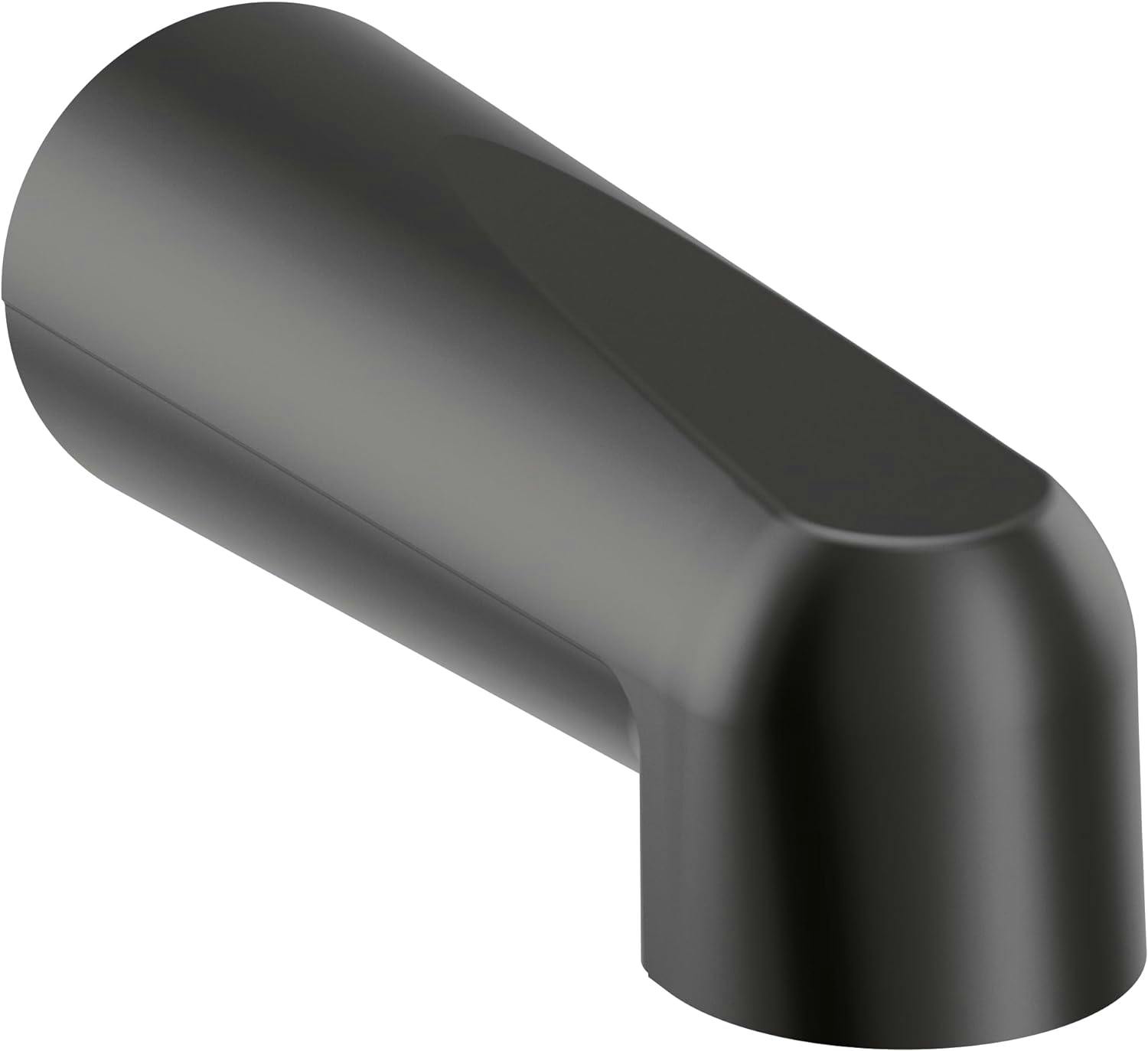 Classic Wall-Mounted Matte Black Tub Spout with Universal Fit