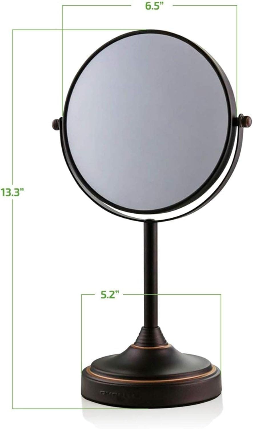 Victorian Antique Dual-Sided 7" Tabletop Vanity Mirror