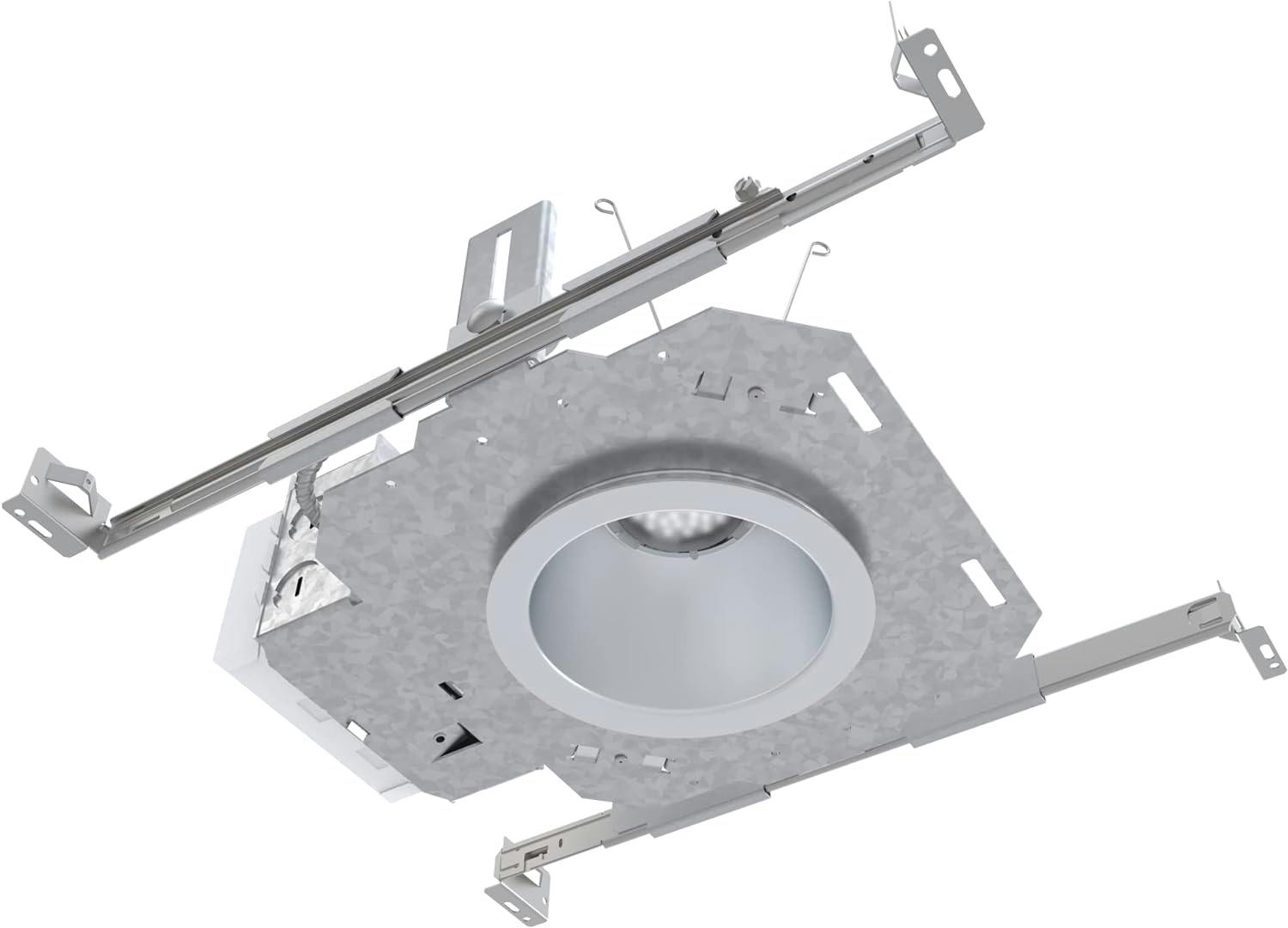 Lithonia 11'' Nickel LED Recessed Lighting Housing, Energy Star Indoor/Outdoor