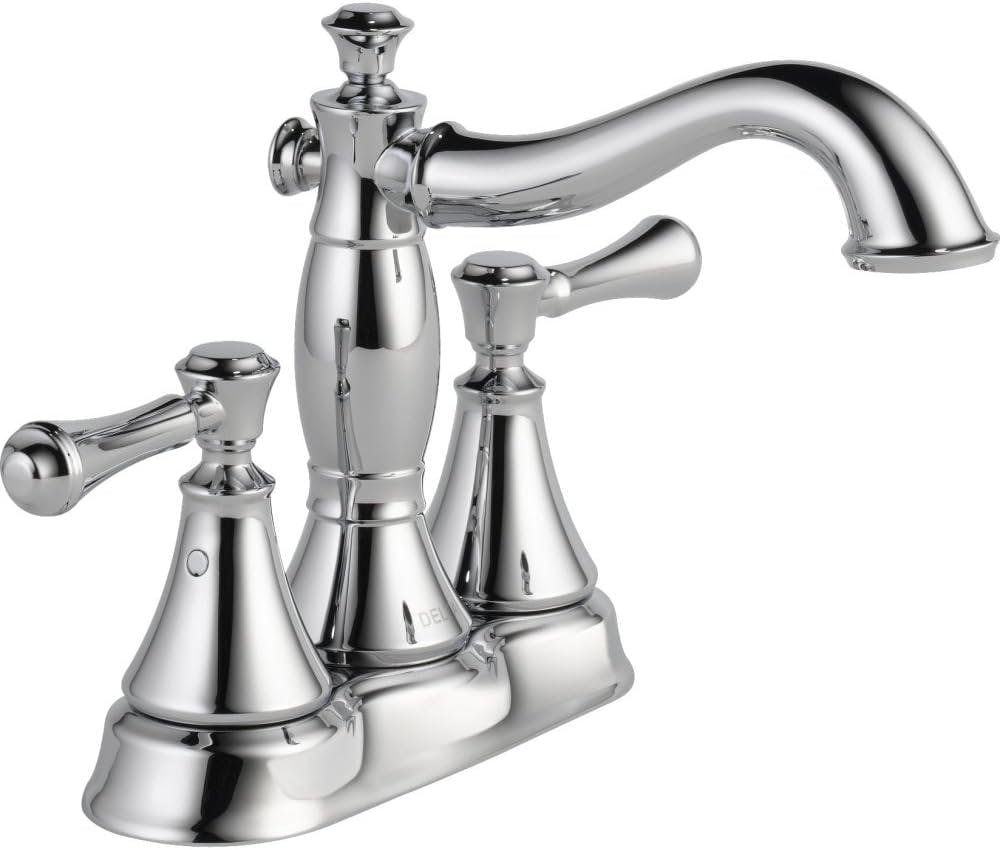 Classic Elegance 6'' Nickel Brass Centerset Bathroom Faucet