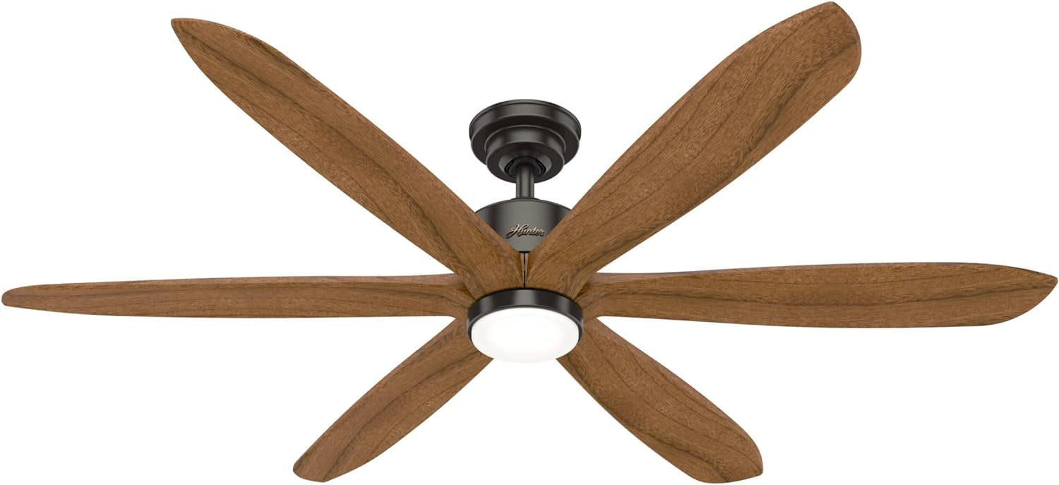 Rhinebeck Noble Bronze 58" LED Ceiling Fan with Remote and Reversible Blades