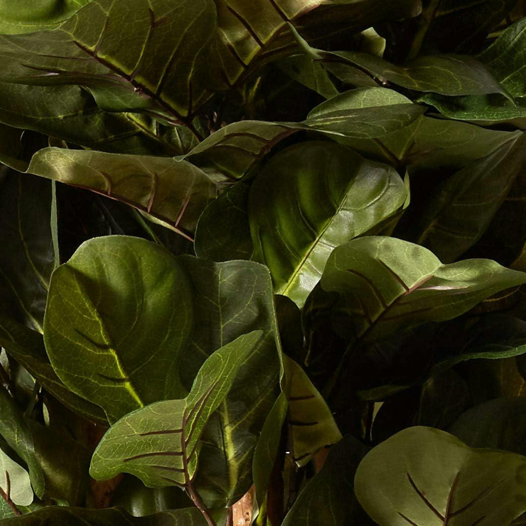 Verdant Charm 6' Silk Fiddle Leaf Fig in Decorative Planter