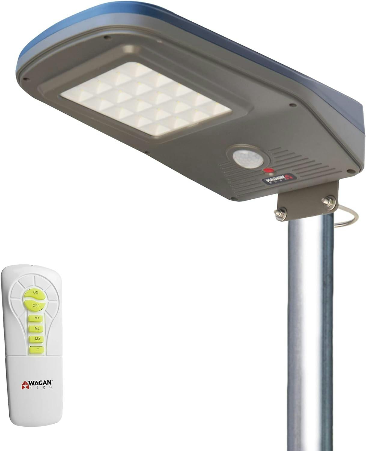 Solar-Powered 3000 Lumen Polycarbonate LED Floodlight with Remote