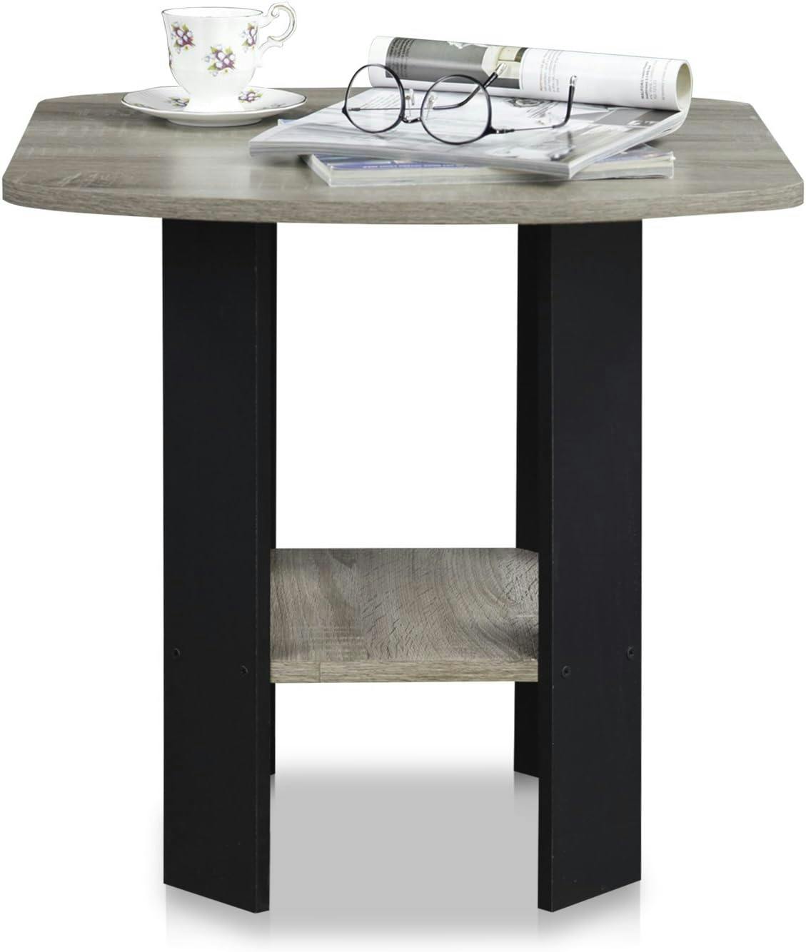 Eco-Friendly French Oak Grey Square End Table