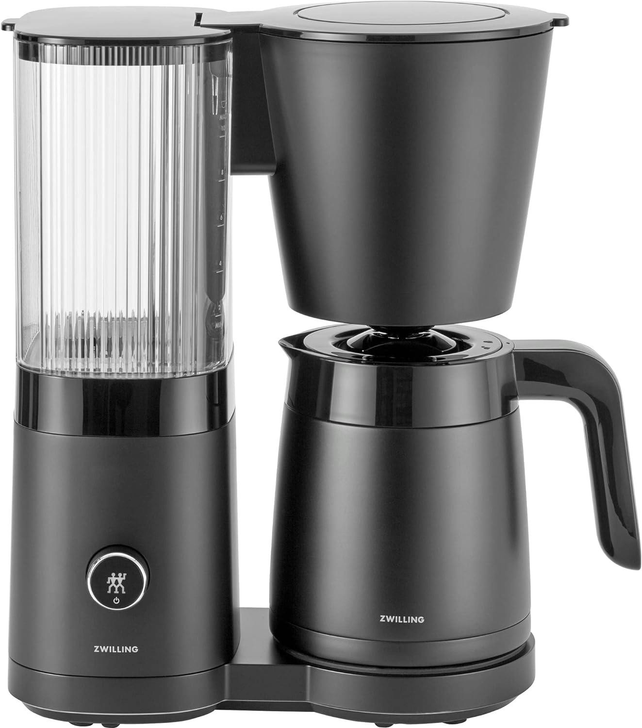 Enfinigy 10-Cup Black Stainless Steel Programmable Drip Coffee Maker