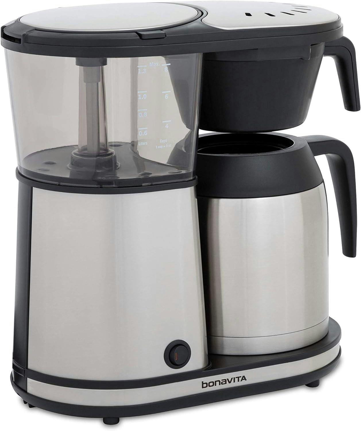 Elevate 8-Cup Stainless Steel Thermal Carafe Drip Coffee Maker