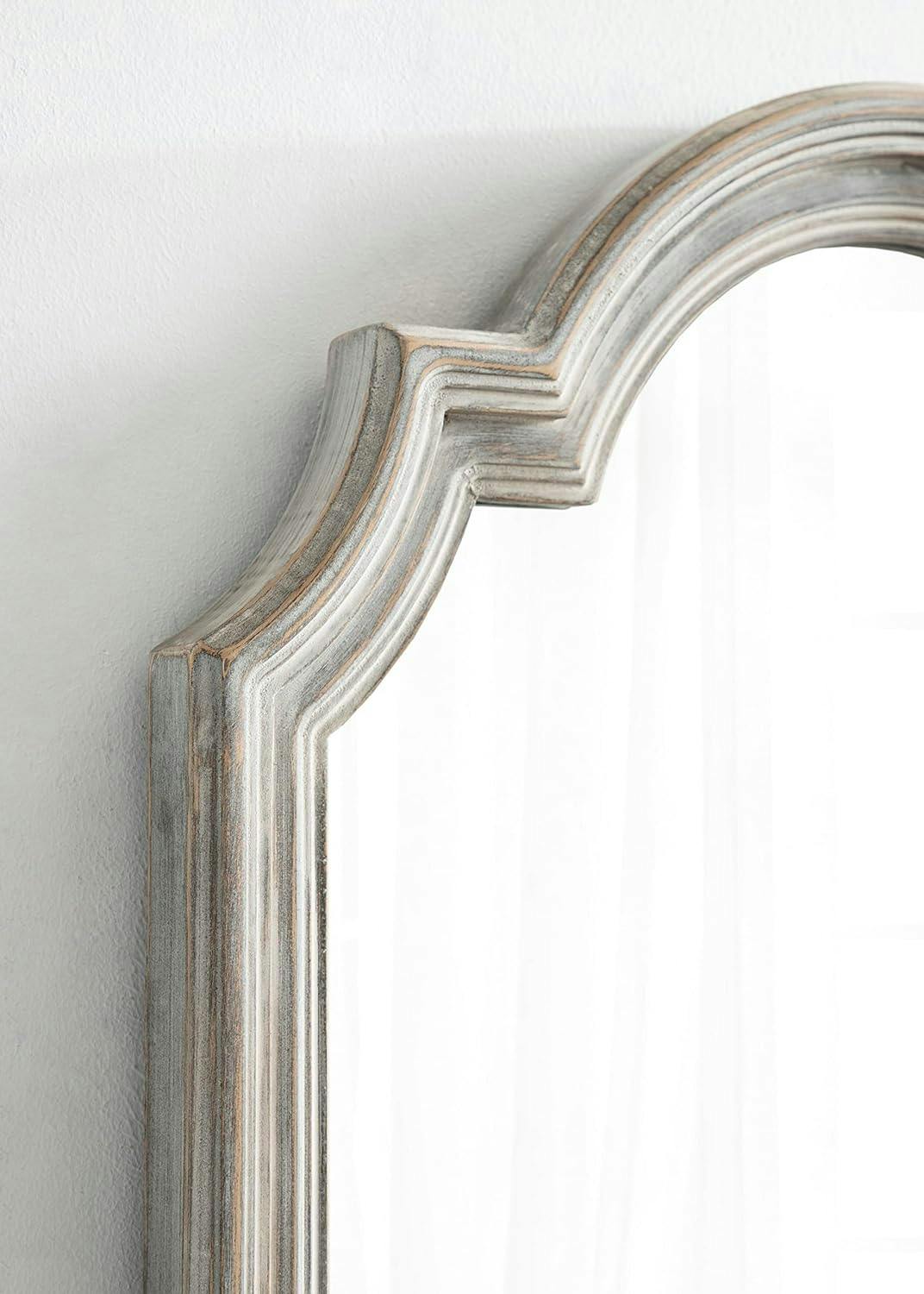 Fairbourne Coastal Distressed White Full-Length Wall Mirror