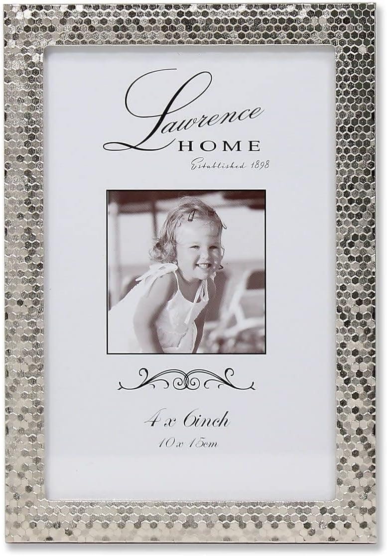 Shimmer Silver Metal 6.54" x 4.57" Classic Picture Frame