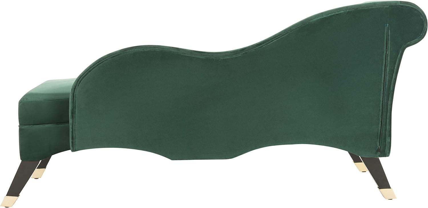Emerald Green Velvet 63'' Transitional Stationary Sofa