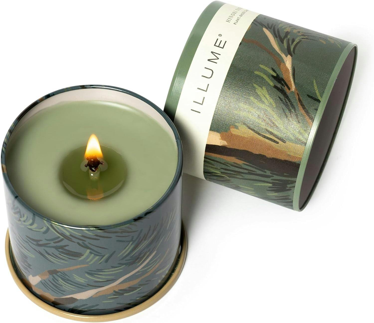 Hinoki Sage Green Lavender Scented Vanity Tin Candle